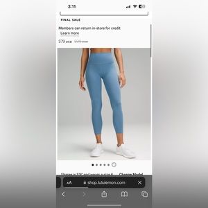 - NWT Lululemon 25in align Legging